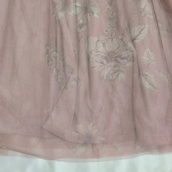 NWT Express Tulle Midi Length Skirt, Color Pink/White Size M - Picture 10 of 13